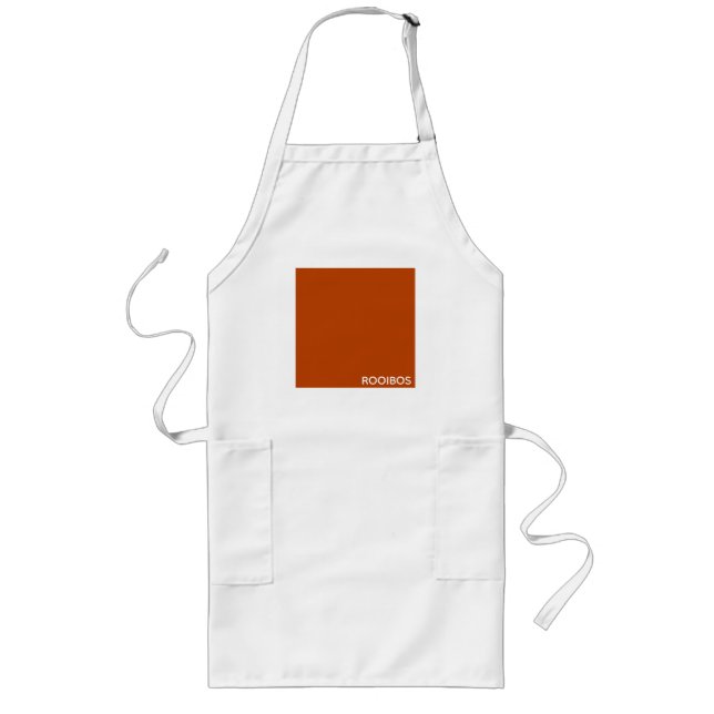 Rooibos rödbrun färg namn långt förkläde (Framsidan)