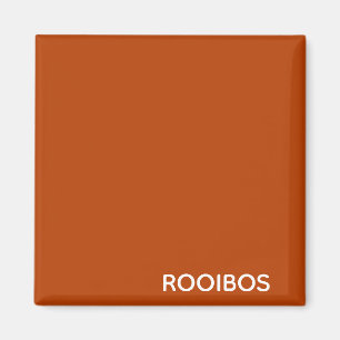 Rooibos rödbrun färg namn magnet