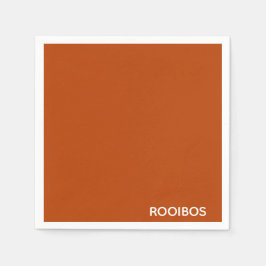 Rooibos rödbrun färg namn pappersservett