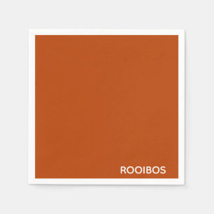 Rooibos rödbrun färg namn pappersservett