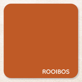 Rooibos rödbrun färg namn underlägg papper kvadrat