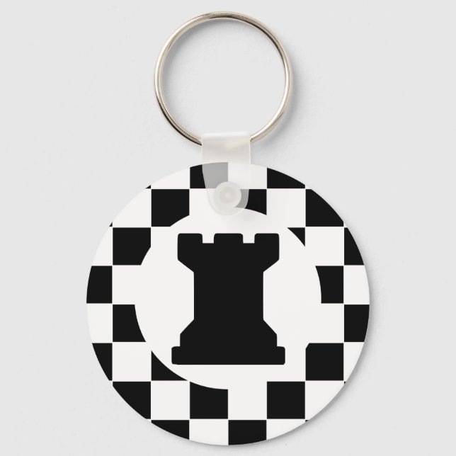 Rook Chess Biet - Keychain - Chess Party favors Nyckelring (Framsida)