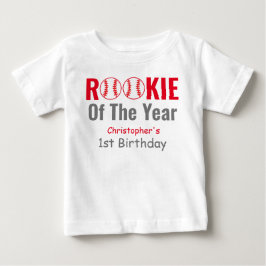 Rookie Baseball 1:a födelsedag T Shirt