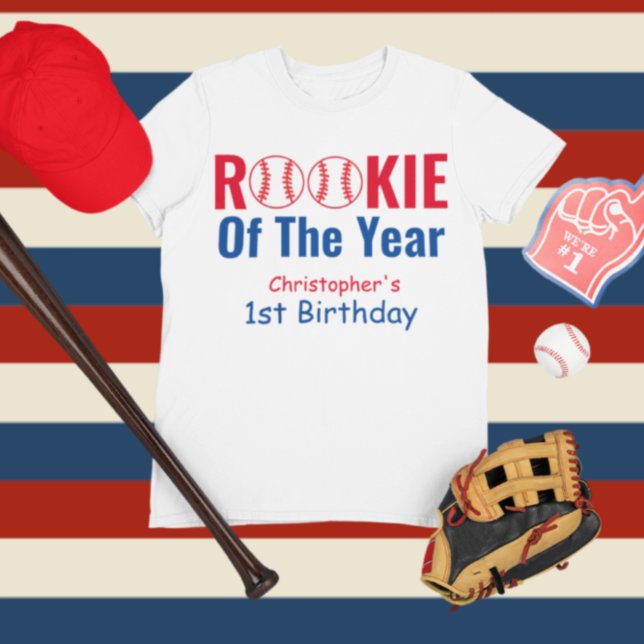 Rookie Baseball 1:a födelsedag T Shirt (Skapare uppladdad)