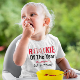 Rookie Baseball 1:a födelsedag T Shirt