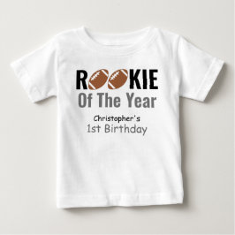 Rookie Football 1st Birthday T Shirt