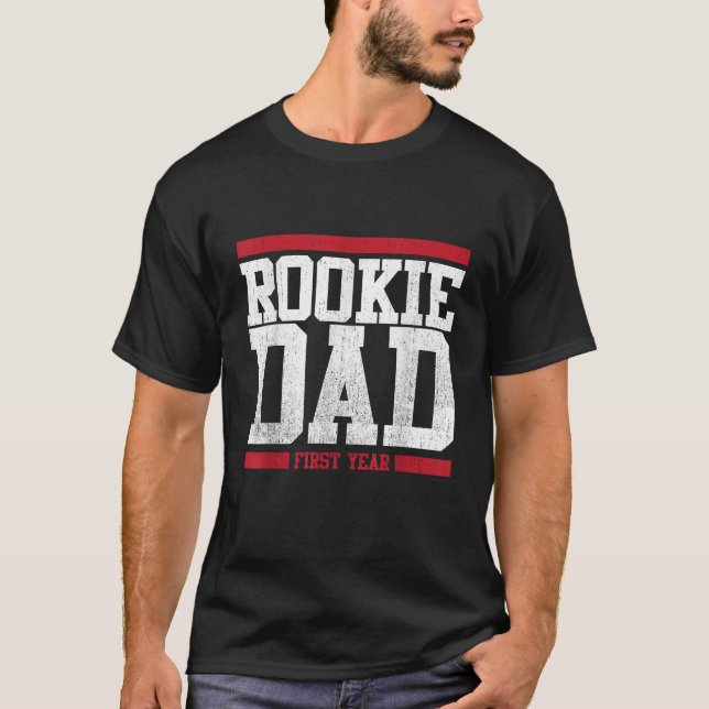 Rookie Pappa First Year Lungny Expectant Pappa T S T Shirt (Framsida)