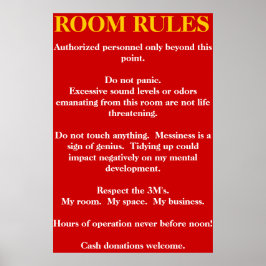 Room Regler Poster