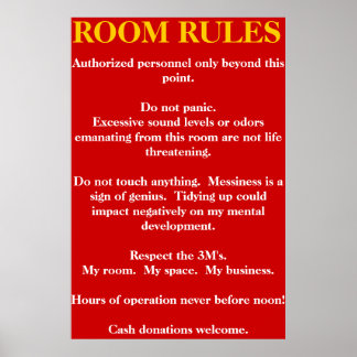 Room Regler Poster