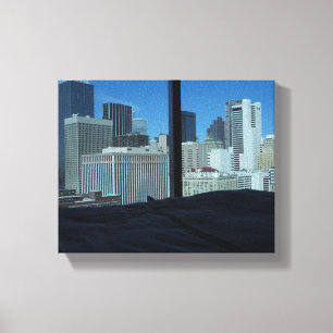 Room View of Dallas Skyline, Texas Canvastryck