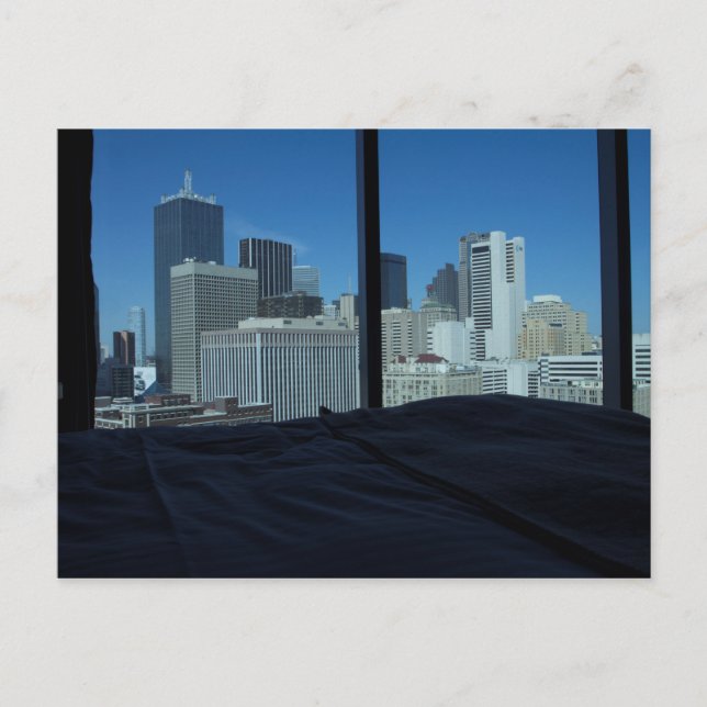 Room View of Dallas Skyline, Texas Vykort (Framsida)