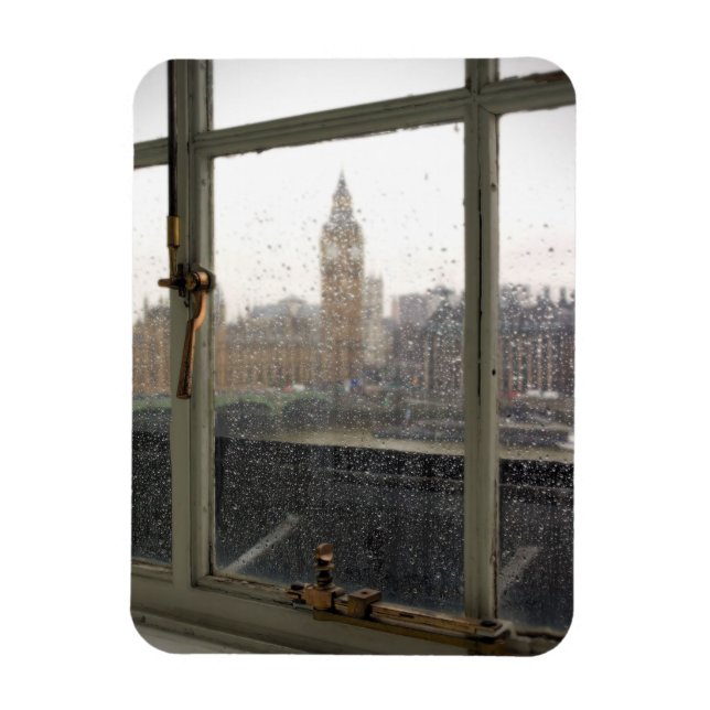 Room With a View - Big Ben - London Magnet (Vertikal)