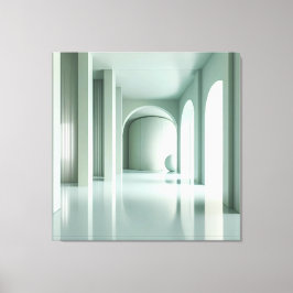 Room with Vertical Structure Wall Canvastryck