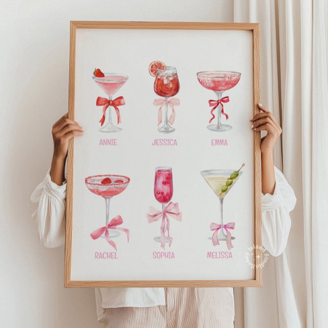 Roomate Cocktail Drinks Personlig College Dorm Poster (Skapare uppladdad)