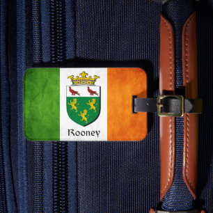 Rooney Irish Flagga Bagagebricka