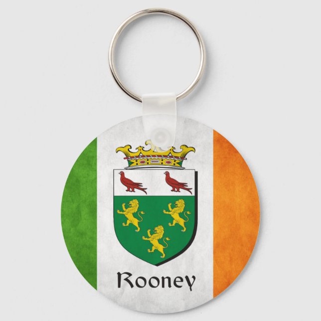 Rooney Irish Flagga Nyckelring (Framsida)