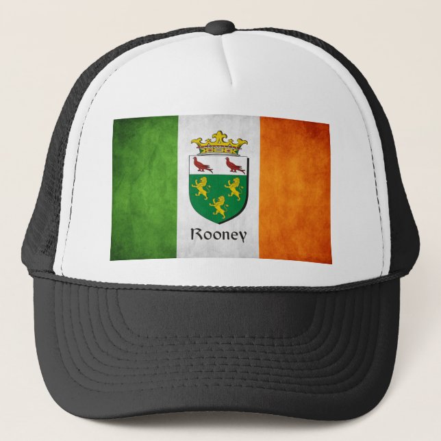 Rooney Irish Flagga Truckerkeps (Framsida)