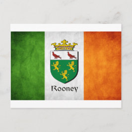 Rooney Irish Flagga Vykort