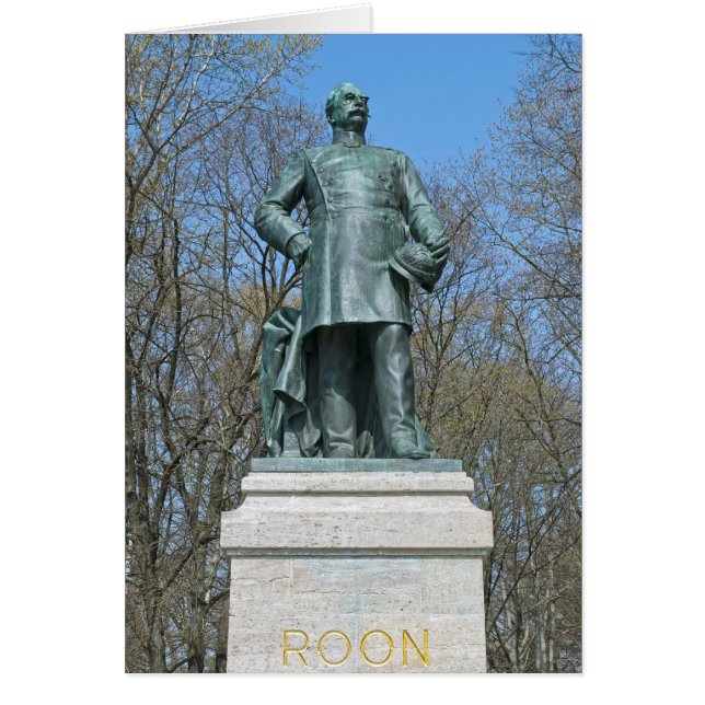 Roonstatyn i Berlin Hälsningskort (Framsidan)