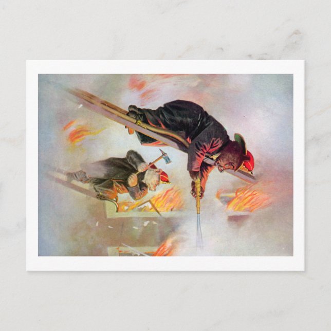 Roosevelt Bear Firefighters Vykort (Framsida)