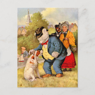 Roosevelt Bears & Old Mor Hubbard & Hennes Hund Vykort