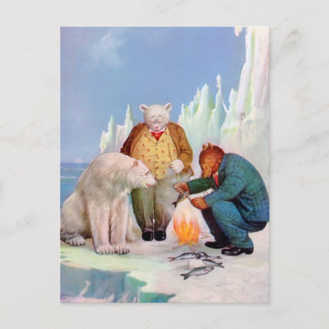 Roosevelt björnar går att fiska i Alaska Vykort (Framsida)