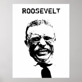 Roosevelt - Black and White Poster