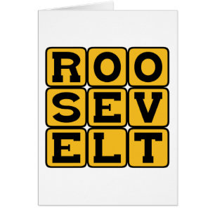 Roosevelt, Franklin eller Theodore Hälsningskort