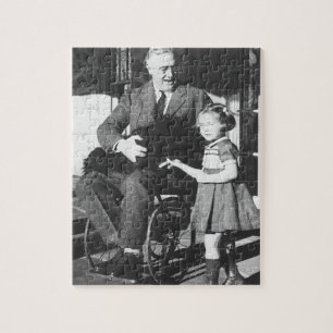 Roosevelt i en rullstol pussel