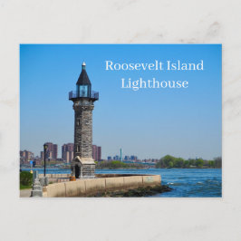 Roosevelt Island Lighthouse New York USA Postcard Vykort