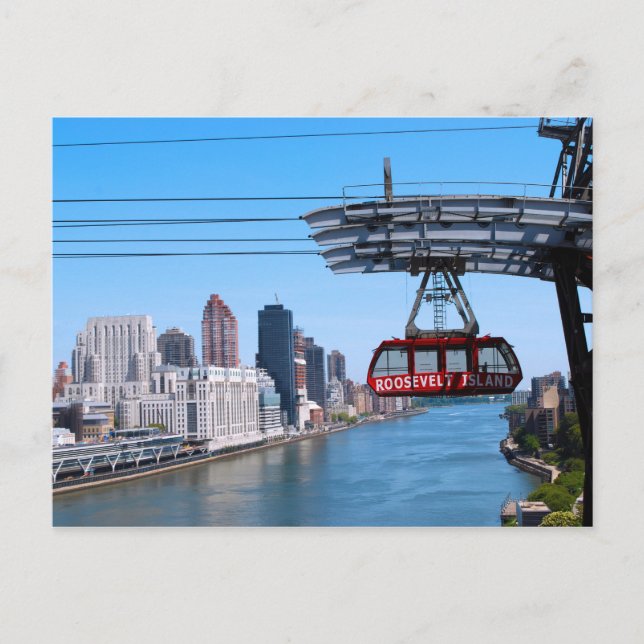 Roosevelt Island Tram Postcard Vykort (Framsida)