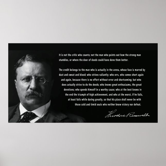 ROOSEVELT MAN I ARENA TAL POSTER (Framsidan)