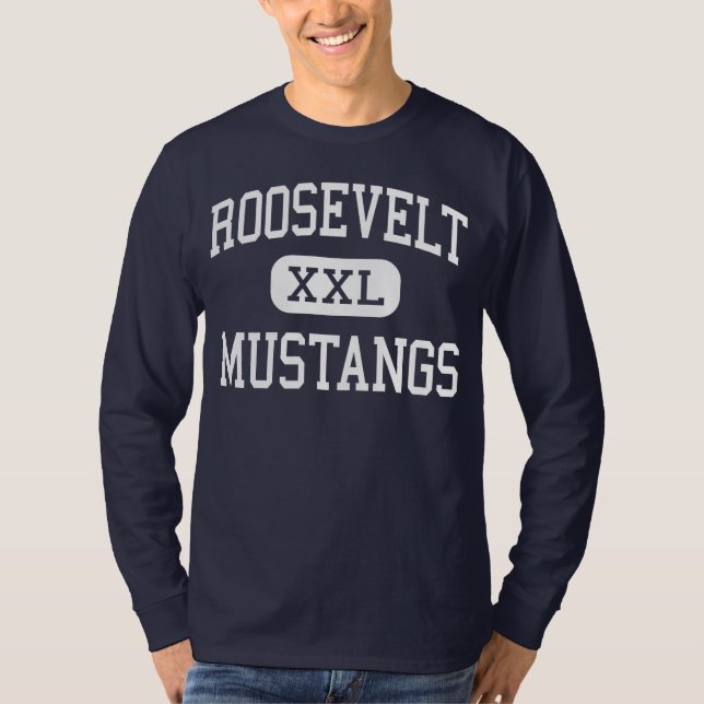 Roosevelt - Mustangs - kick - kran Kalifornien T-shirt (Framsida)