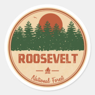 Roosevelt National Forest Runt Klistermärke