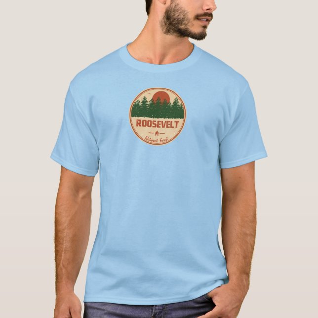 Roosevelt National Forest T Shirt (Framsida)