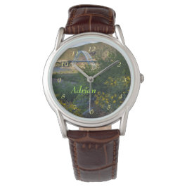 Roosevelt Sjö Bridge Arizona Gult Wildblommor Armbandsur