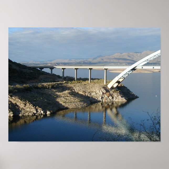 Roosevelt Sjö Bridge, Arizona Poster (Framsidan)