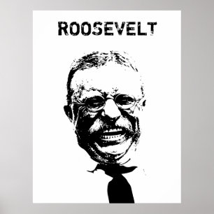Roosevelt -- Svartvitt Poster