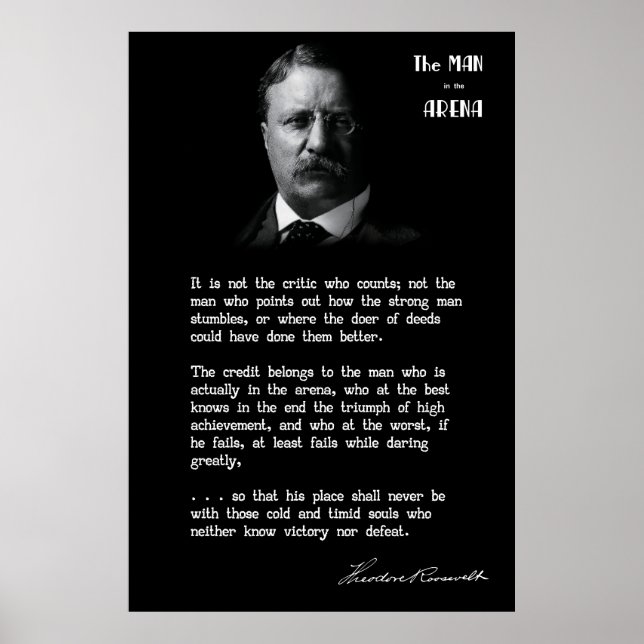 Roosevelts MAN i ARENA Tal 2 Poster (Framsidan)