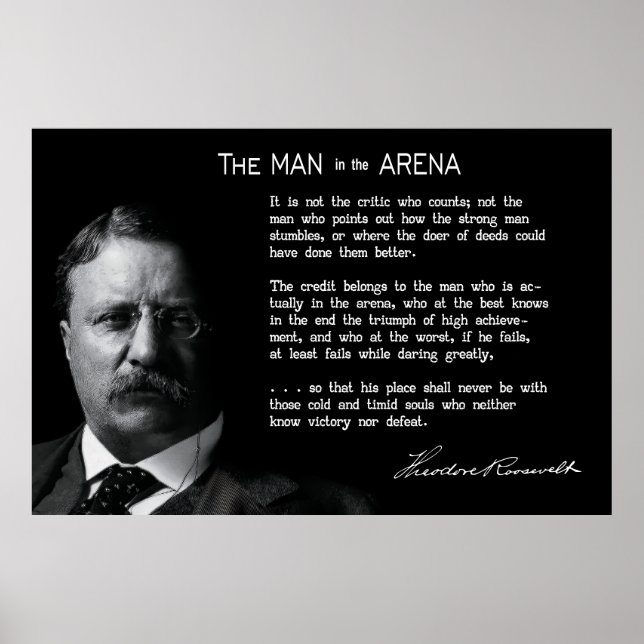 Roosevelts MAN i ARENA Tal Poster (Framsidan)