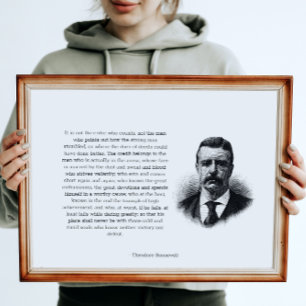 Roosevelts man i Arena-Vågrät Poster