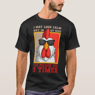 Rooster Chicken Farmers Farm Poultry mud  T Shirt