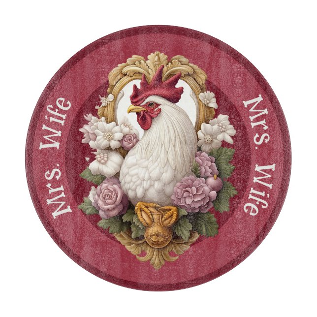 Rooster Heraldic Crest, maroon, (Framsidan)