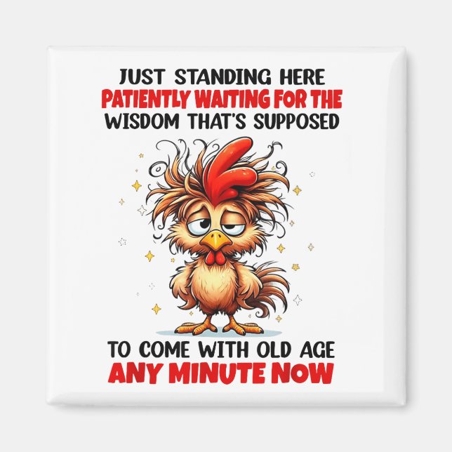 Rooster Just Standing Here Patiently Waiting For T Magnet (Framsidan)