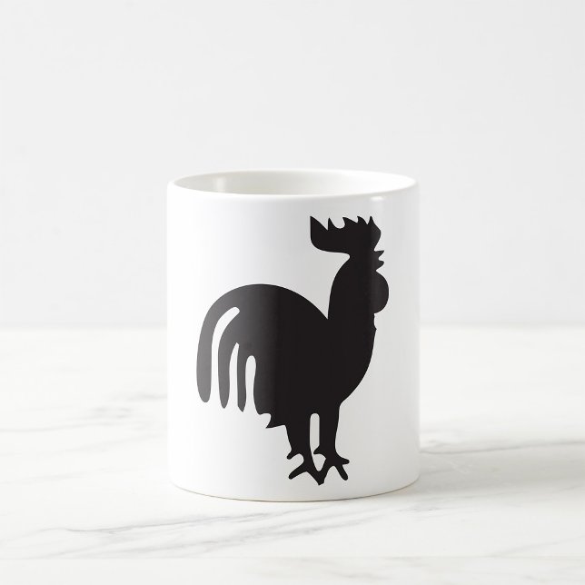 Rooster Silhouette Kaffemugg (Skapare uppladdad)