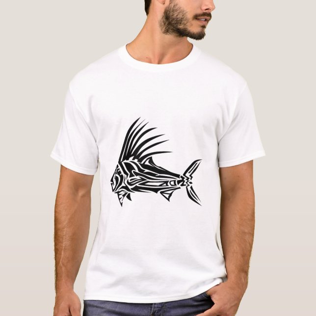 Roosterfish Shirt - Cool Rooster Fish Tril Design  T (Framsida)