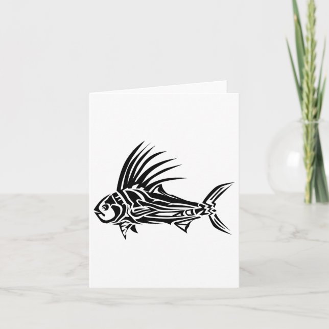 Roosterfish Shirt - Coola Tupp Fish Tril Design Kort (Framsida)