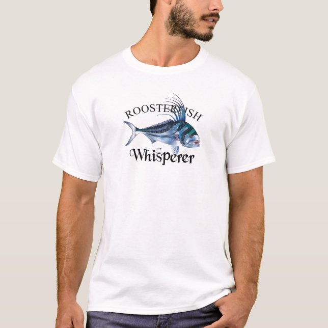 Roosterfish Whisperer Light Färgad T Shirt (Framsida)