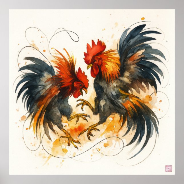 Roosters - Archival Print Poster (Framsidan)