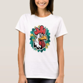 roosters sticker t shirt